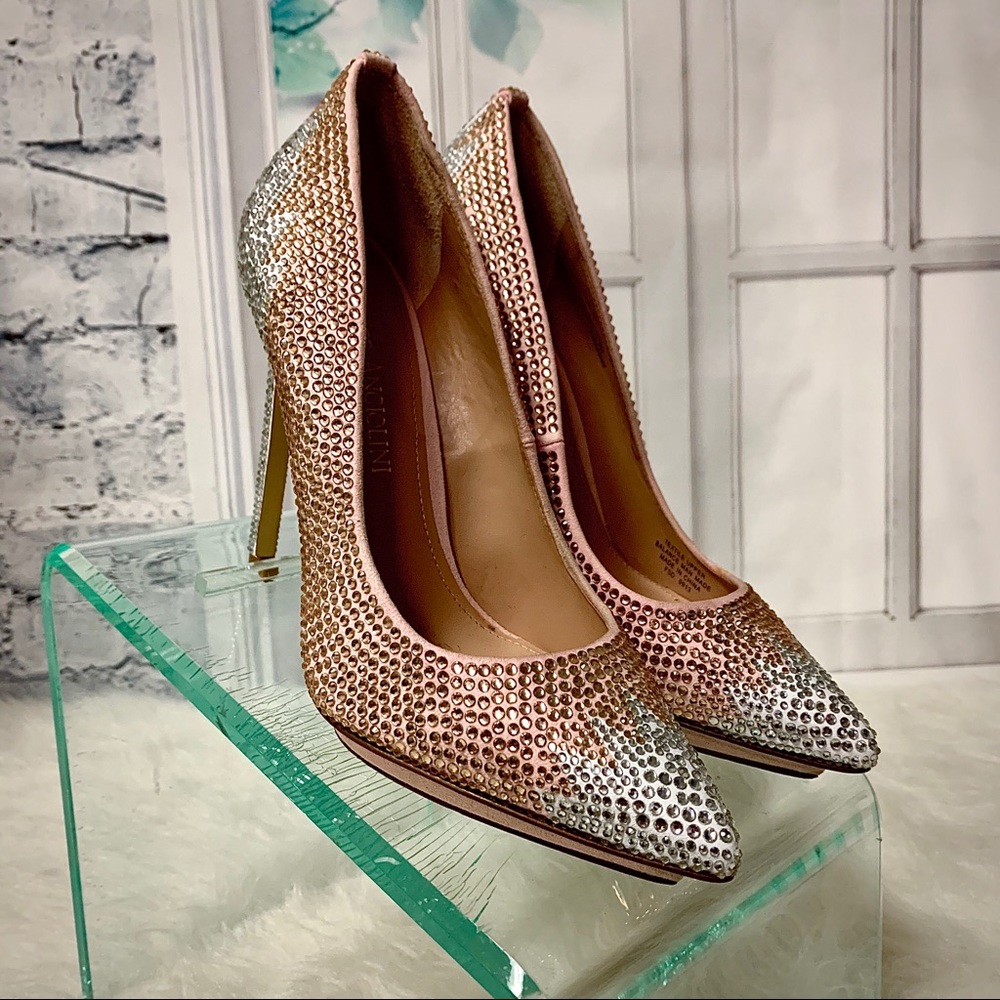 Elegant Rhinestone Embellished Heels